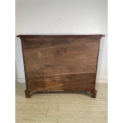 ANTICA GRANDE CREDENZA BAROCCA EPOCA 1600 LEGNO NOCE CASSETTI ANTE RIPIANI OLD