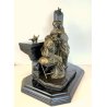 SCULTURA NEOCLASSICA BRONZO FIRMATA "Milo" SCENA FIGURE FEMMINILI PARIS '900