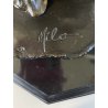 SCULTURA NEOCLASSICA BRONZO FIRMATA "Milo" SCENA FIGURE FEMMINILI PARIS '900