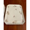 GRANDE antica BURRIERA MEHUN porcellana ceramica FRANCE decoro fiori bordo oro