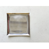 VASSOIO VINTAGE Sambonet MOD "Lucy" LINEA "Q" ACCIAIO INOX FORMA FLUIDA 30x30 cm