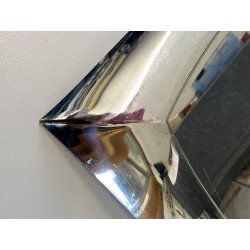 VASSOIO VINTAGE Sambonet MOD "Lucy" LINEA "Q" ACCIAIO INOX FORMA FLUIDA 30x30 cm