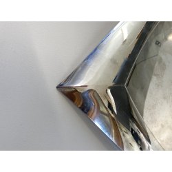 VASSOIO VINTAGE Sambonet MOD "Lucy" LINEA "Q" ACCIAIO INOX FORMA FLUIDA 30x30 cm