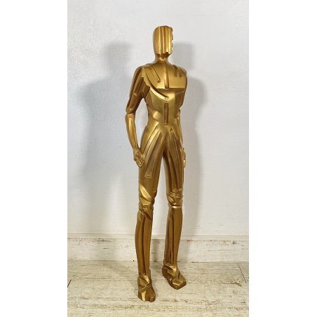 SCULTURA BRONZO Mario Rossello FIGURA MASCHILE ANNI 70 SCULPTURE MADE IN ITALY