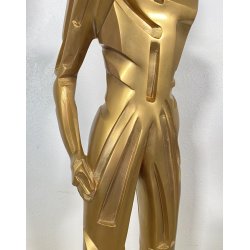 SCULTURA BRONZO Mario Rossello FIGURA MASCHILE ANNI 70 SCULPTURE MADE IN ITALY