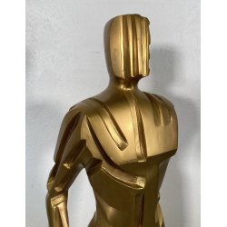 SCULTURA BRONZO Mario Rossello FIGURA MASCHILE ANNI 70 SCULPTURE MADE IN ITALY