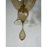 ANTICO LAMPADARIO VETRO MURANO fumè Attr. Vittorio Zecchin VINTAGE 1950 5 LUCI