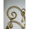 ANTICO LAMPADARIO VETRO MURANO fumè Attr. Vittorio Zecchin VINTAGE 1950 5 LUCI