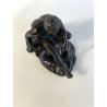 DIO HERMES a RIPOSO antica PICCOLA SCULTURA in BRONZO h 10,5 cm STATUA '900
