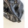 DIO HERMES a RIPOSO antica PICCOLA SCULTURA in BRONZO h 10,5 cm STATUA '900