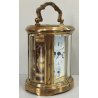 ANTICO OROLOGIO 8 giorni OFFICIER Matthew Norman Sveglia VINTAGE Travel Clock