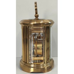 ANTICO OROLOGIO 8 giorni OFFICIER Matthew Norman Sveglia VINTAGE Travel Clock
