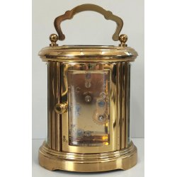 ANTICO OROLOGIO 8 giorni OFFICIER Matthew Norman Sveglia VINTAGE Travel Clock