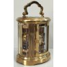 ANTICO OROLOGIO 8 giorni OFFICIER Matthew Norman Sveglia VINTAGE Travel Clock