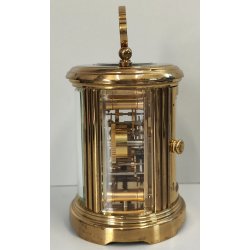 ANTICO OROLOGIO 8 giorni OFFICIER Matthew Norman Sveglia VINTAGE Travel Clock