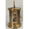 ANTICO OROLOGIO 8 giorni OFFICIER Matthew Norman Sveglia VINTAGE Travel Clock