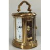 ANTICO OROLOGIO 8 giorni OFFICIER Matthew Norman Sveglia VINTAGE Travel Clock