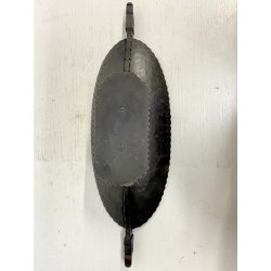 ANTICA ALZATA OVALE FERRO FORGIATO Carlo Gattoni PRESE TESTA di FALCO ART DECO