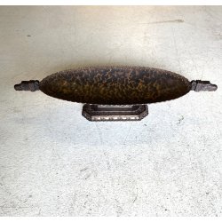 ANTICA ALZATA OVALE FERRO FORGIATO Carlo Gattoni PRESE TESTA di FALCO ART DECO