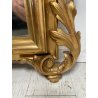 ANTICA GRANDE SPECCHIERA CORNICE BAROCCA LEGNO DORATO FOGLIA ORO 1800 CAMINIERA