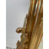ANTICA GRANDE SPECCHIERA CORNICE BAROCCA LEGNO DORATO FOGLIA ORO 1800 CAMINIERA