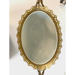 ANTICO CENTROTAVOLA VASO FRANCESE MONTATURE BRONZO DORATO STILE ECLETTICO '900