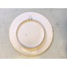 ANTICO PIATTO PARATA TERRACOTTA SMALTATA MAIOLICA DECORO GROTTESCHE ø 48 cm