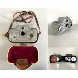 CINEPRESA VINTAGE Zeiss Ikon Movikon 8B a PELLICOLA 8 mm TESSAR 1:1.9 GERMAY '56