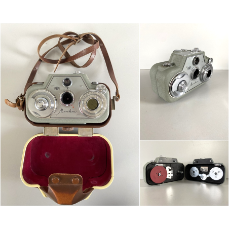 CINEPRESA VINTAGE Zeiss Ikon Movikon 8B a PELLICOLA 8 mm TESSAR 1:1.9 GERMAY '56