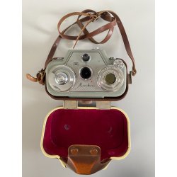CINEPRESA VINTAGE Zeiss Ikon Movikon 8B a PELLICOLA 8 mm TESSAR 1:1.9 GERMAY '56