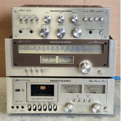 MARANTZ Impianto Stereo VINTAGE HiFi TOWER Console Radio Amplifier Cassette Deck