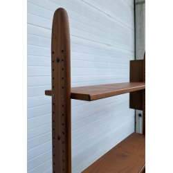 LIBRERIA VINTAGE SCAFFALE MODULARE RIPIANI DESIGN LEGNO TEAK ANNI 50/60