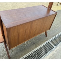 LIBRERIA VINTAGE SCAFFALE MODULARE RIPIANI DESIGN LEGNO TEAK ANNI 50/60