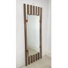 SPECCHIO PARETE DESIGN ANNI 70 SPECCHIERA MID CENTURY MIRROR TEAK OTTONE GLASS