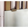 SPECCHIO PARETE DESIGN ANNI 70 SPECCHIERA MID CENTURY MIRROR TEAK OTTONE GLASS