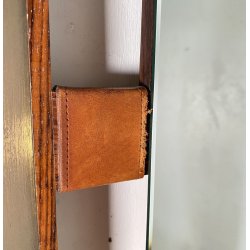 SPECCHIO PARETE DESIGN ANNI 70 SPECCHIERA MID CENTURY MIRROR TEAK OTTONE GLASS