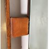 SPECCHIO PARETE DESIGN ANNI 70 SPECCHIERA MID CENTURY MIRROR TEAK OTTONE GLASS