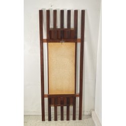 SPECCHIO PARETE DESIGN ANNI 70 SPECCHIERA MID CENTURY MIRROR TEAK OTTONE GLASS