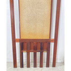 SPECCHIO PARETE DESIGN ANNI 70 SPECCHIERA MID CENTURY MIRROR TEAK OTTONE GLASS