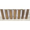 SPECCHIO PARETE DESIGN ANNI 70 SPECCHIERA MID CENTURY MIRROR TEAK OTTONE GLASS