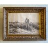 ANTICA STAMPA SCENA MITOLOGICA NUDO FEMMINILE ONDE REALISMO ROMANTICO XIX/XX sec