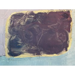DIPINTO OLIO Zuffini Alfi COMPOSIZIONE in ROSA ASTRATTO MODERNISTA GEMETRICO '70