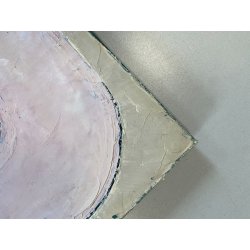 DIPINTO OLIO Zuffini Alfi COMPOSIZIONE in ROSA ASTRATTO MODERNISTA GEMETRICO '70