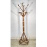 APPENDIABITI DA TERRA ANNI 50 BAMBU VIMINI LEGNO MIDCENTURY ATTACCAPANNI DESIGN