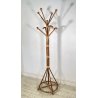 APPENDIABITI DA TERRA ANNI 50 BAMBU VIMINI LEGNO MIDCENTURY ATTACCAPANNI DESIGN