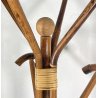 APPENDIABITI DA TERRA ANNI 50 BAMBU VIMINI LEGNO MIDCENTURY ATTACCAPANNI DESIGN