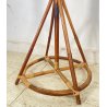 APPENDIABITI DA TERRA ANNI 50 BAMBU VIMINI LEGNO MIDCENTURY ATTACCAPANNI DESIGN