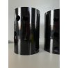 SET CIOTOLE MINIMALISTA "Tongareva" DESIGN Enzo Mari DANESE Milano 7pz NERO 1969