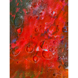 QUADRO DIPINTO TECNICA MISTA B. Contenotte COMPOSIZIONE ASTRATTA MATERICA 1975