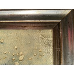QUADRO DIPINTO TECNICA MISTA B. Contenotte COMPOSIZIONE ASTRATTA MATERICA 1975